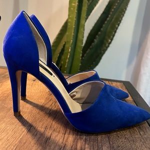 Zara blue heels